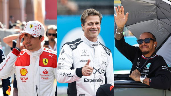 Charles Leclerc Brad Pitt Lewis Hamilton