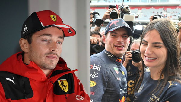 Charles Leclerc Max Verstappen and Kelly Piquet