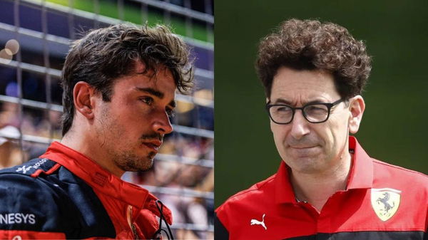 Charles Leclerc and Mattia Binotto