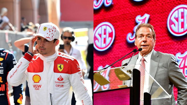 Charles Leclerc and Nick Saban