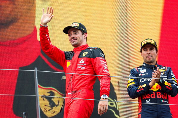 Charles Leclerc and Sergio Perez