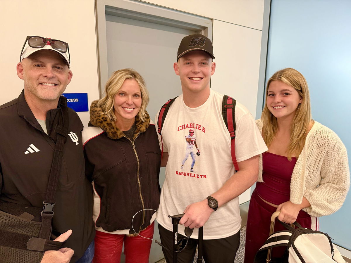 Charlie Becker with Parents and Sibling