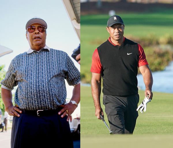 Charlie Woods Earl Woods Tiger Woods Collage