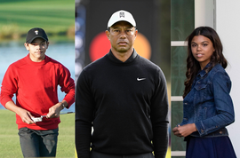 Charlie Woods, Tiger Woods, and Sam Woods