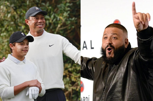 Charlie and Tiger Woods and DJ Khaled