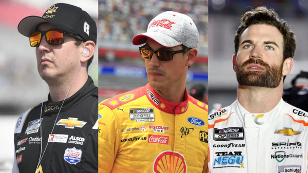 Kyle Busch, Joey Logano, Corey LaJoie