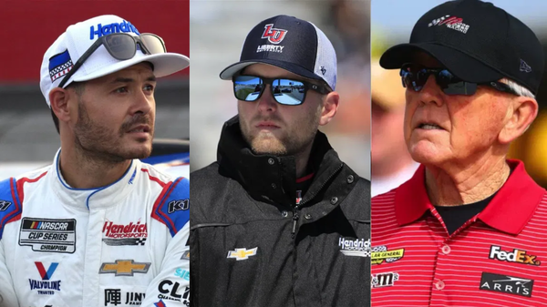 Kyle Larson William Byron, and Joe Gibbs | Image Credits : Imago