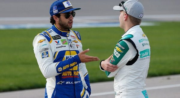 NASCAR drivers Chase Elliott and William Byron