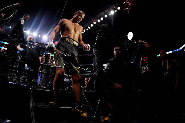 Boxing: Charlo vs Hogan, Dec 7, 2019; Brooklyn, NY, USA; Chris Eubank Jr. exits the ring after defeating Matt Korobov (n