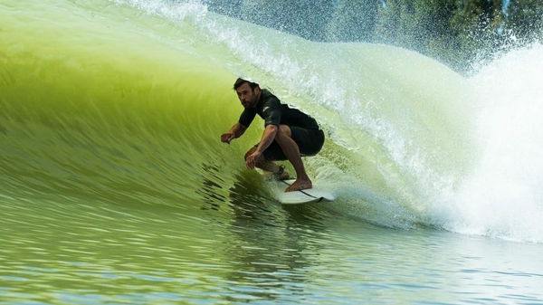 Chris Hemsworth enjoying the thrill of surfing