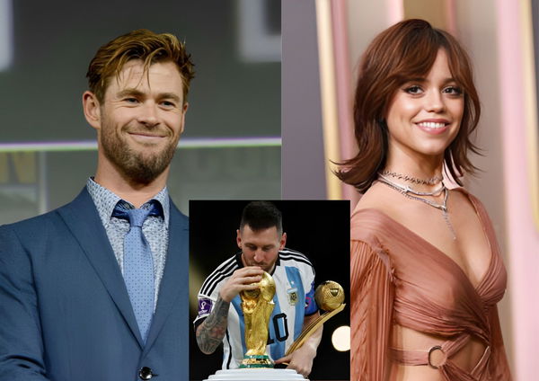 Chris Hemsworth Lionel Messi and Jenna Ortega