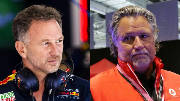 Christian Horner (L) and Michael Andretti (R)