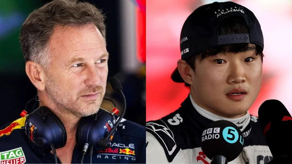 Christian Horner and Yuki Tsunoda