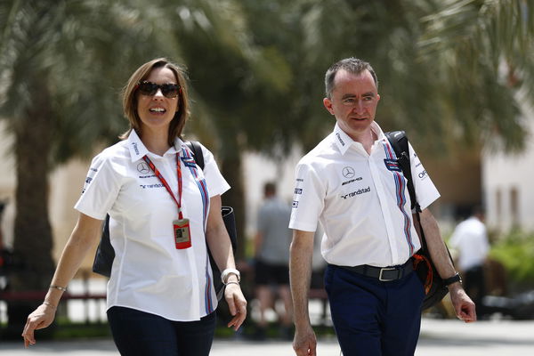 Claire+Williams+with+Paddy+Lowe+at+Bahrain+2017