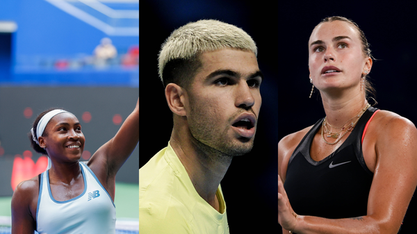 Coco Gauff, Carlos Alcaraz and Aryna Sabalenka