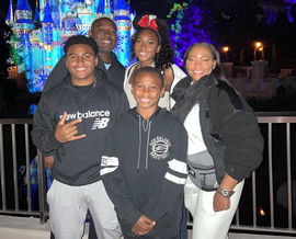 Coco Gauff, Corey Gauff, Candi Gauff, Codey Gauff, and Cameron Gauff