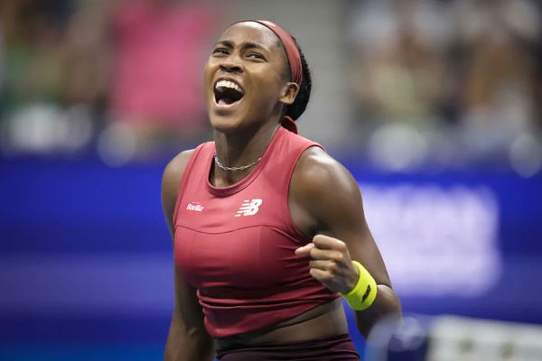 Coco Gauff happy