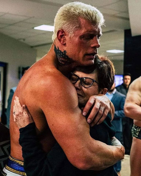 Cody Rhodes and his mother Michelle Rubio