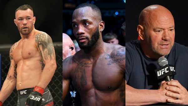 Colby Covington, Leon Edwards and Dana White