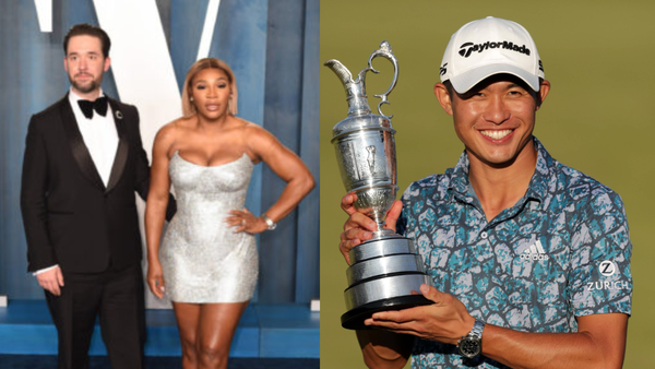 Collin Morikawa Serena Williams Alexis Ohanian Collage