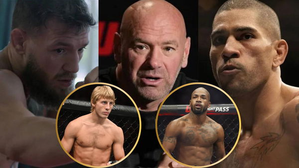 Conor McGregor, Dana White, Alex Pereira, Paddy Pimblett and Bobby Green