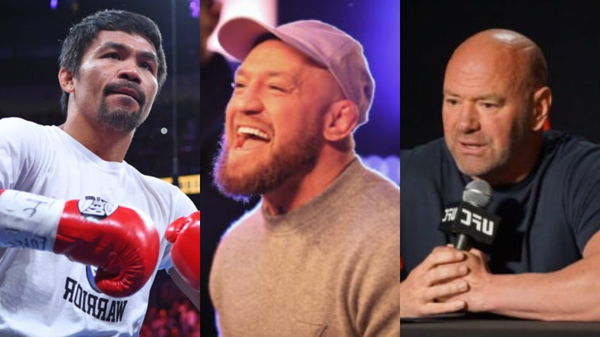 Conor McGregor, Dana White, Manny Pacqiao