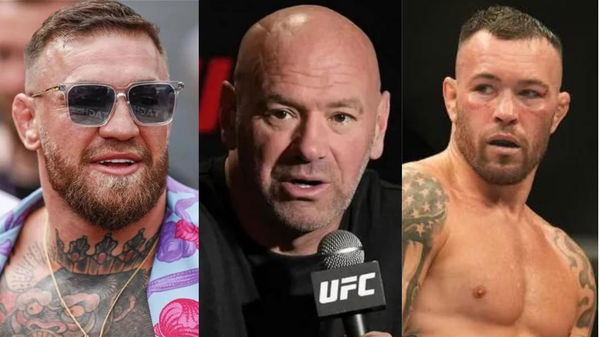 Conor McGregor, Dana White and Colby Covington