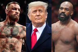 Conor McGregor, Jon Jones, Donald Trump (1)