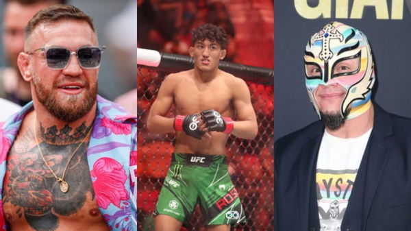 Conor McGregor, Raul Rosas Jr., Rey Mysterio