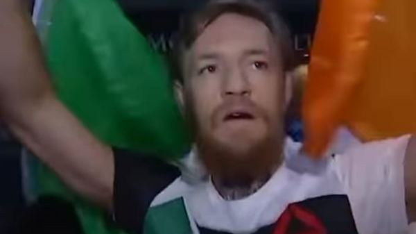 Conor McGregor waving flag