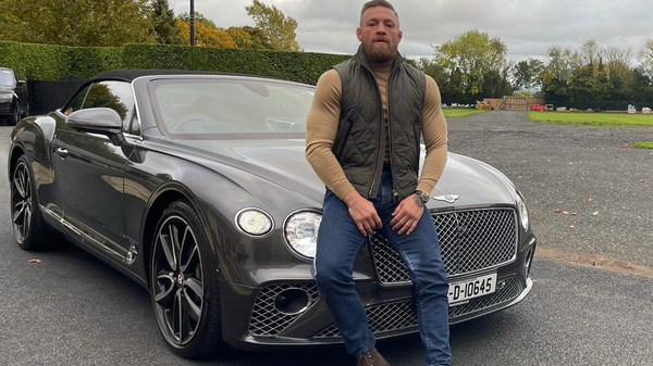 Conor McGregor with his Bentley