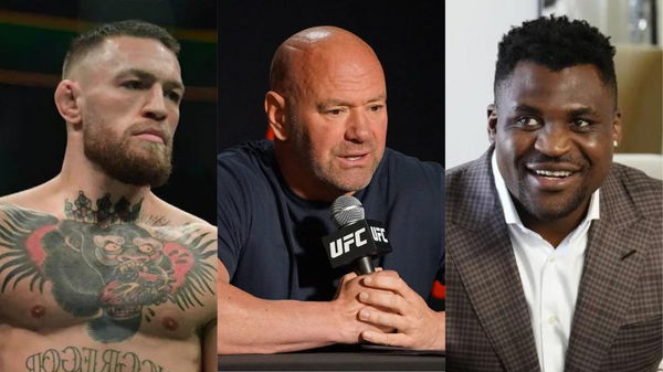 Conor McGregor. Dana White and Francis Ngannou