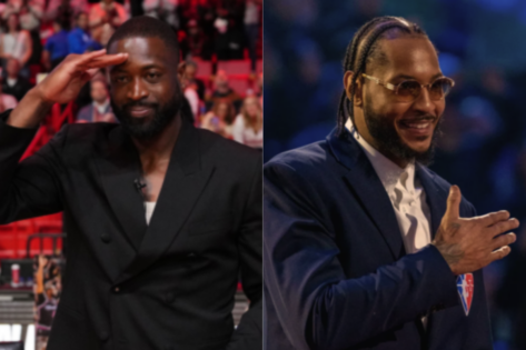 Dwyane Wade Delivers Powerful Tribute to Carmelo Anthony After Emotional Confession Over HOF Honor