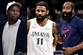 Kevin Durant, Kyrie Irving, James Harden