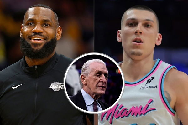 LeBron James, Tyler Herro, Pat Riley