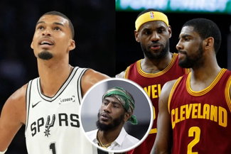 LeBron James, Kyrie Irving, Victor Wembanyama, Iman Shumpert
