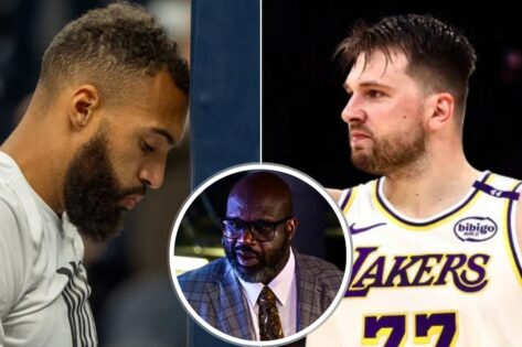 Shaquille O’Neal Puts His Vocal Chords to Test as Luka Doncic Sends Strong 3-Word Message to Rudy Gobert