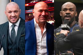 Conor McGregor; Dana White; Jon Jones