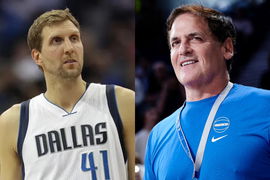 Dirk Nowitzki and Mark Cuban