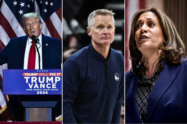 Donald Trump Steve Kerr Kamala Harris