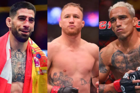 UFC Insider Underlines Justin Gaethje’s Sacrifice to Guarantee Title Shot After Ilia Topuria vs Charles Oliveira Fight