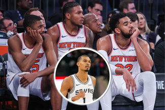 Victor Wembanyama, New York Knicks bench
