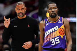 Ime Udoka and Kevin Durant