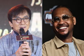 Jackie Chan and Carmelo Anthony