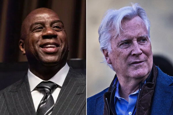 Magic Johnson and Mark Walter