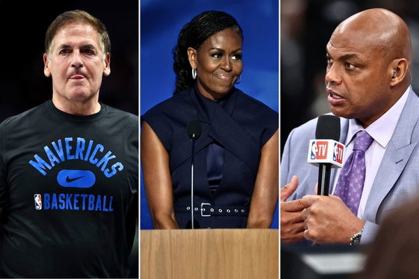 Mark Cuban, Michelle Obama and Charles Barkley