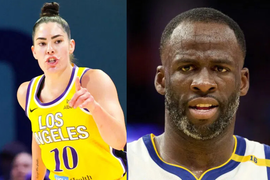 Kelsey Plum and Draymond Green