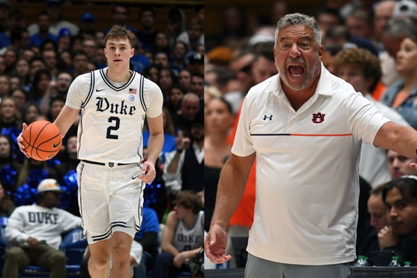 Cooper Flagg and Bruce Pearl