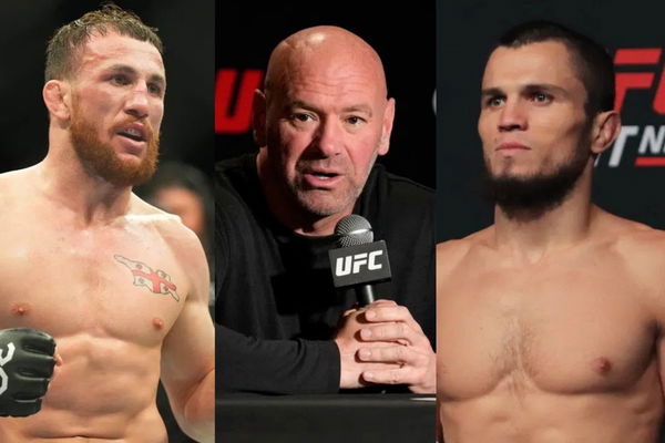 Merab Dvalishvili; Dana White; Umar Nurmagomedov