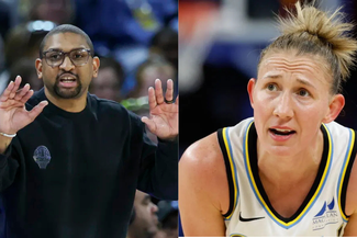 May 6, 2025; Chicago, IL, USA; Chicago Sky Courtney Vandersloot (22) during the first half of a WNBA pre-season game at Wintrust Arena. Mandatory Credit: Kamil Krzaczynski-Imagn Images. (Image via: Imago)
